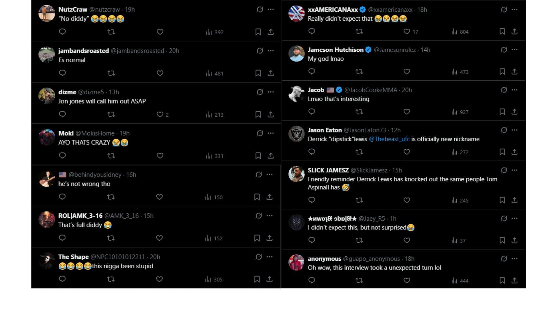 More fan reactions